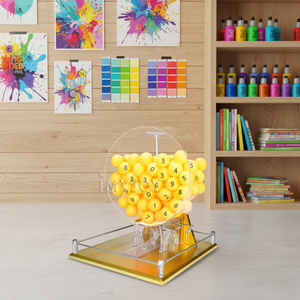 <span class=keywords><strong>Macchina</strong></span> per Lotteria a Gravità con 60 Palline da Ping Pong da 4cm di Diametro per Estrazioni Rapide - Product Image 4