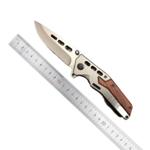 Ks93 lưỡi dao lưỡi dao đục lỗ đầu nhọn mài dao săn bắn sinh tồn chiến thuật bằng thép không gỉ Dao Gấp Bỏ Túi - Product Image 5