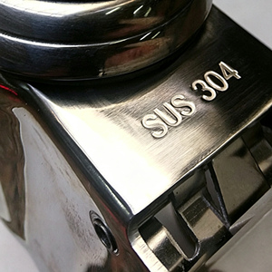 Stainless Steel Swivel Caster Wheel 125mm Clear Polyurethane/Phenolic Resin Flat Type Ball Bearing 100x80mm <b>Plate</b> Industrial Use - Product Image 5
