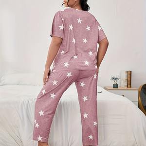 Nuovo Design personalizzato pigiama in lino di cotone Set pigiama da notte da donna, Set di pigiami in lino intrecciato/ - Product Image 3