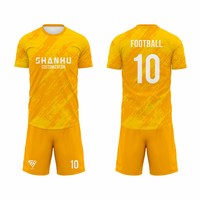 Ensemble d'uniformes de football personnalisés avec logo d'équipe, vêtements de sport, commandes en gros directes d'usine, faible MOQ, patch brodé pour propriétaires de marques