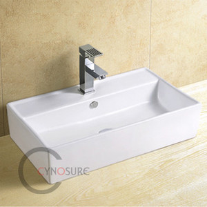 Lavabo Moderno de Cerámica Blanca para Baño, Lavabo Pequeño Suspendido en la Pared para Hotel - Product Image 5