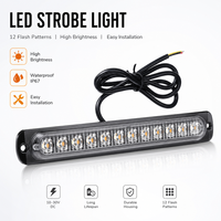 LKW-Seitenleuchte Ultraflaches Stroboskoplicht 12LED LKW-Seitenleuchte Warnlicht Signalleuchte