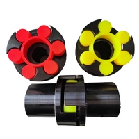 Couplage d'arbre de moteur électrique en acier en forme de prune à couple élevé entraînement cannelure élastique accouplement de mâchoire hydraulique rainure de clavette OEM personnalisable