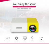 YG300 mini LED LCD cep projektörü 1080 USB multimedya oyun filmi Video taşınabilir ev sineması medya oynatma 3D etkisi projektör