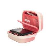 Mini étui rigide portable en PU de haute qualité pour câbles de données, sac de rangement avec fermeture éclair pour voyage et transport