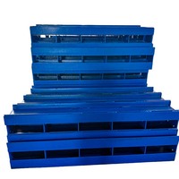 Coffrage modulaire personnalisable en acier au carbone laminé à froid de 3 mm, petit moule plat facilement assemblable pour la construction de supports de conduites