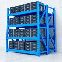 Étagère industrielle pour entrepôt, 4 niveaux, 500 kg, robuste, OEM, vente en gros