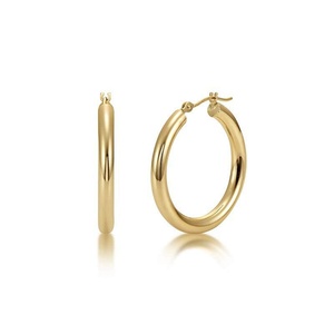 Factory Wholesale Hoop Earring Women Jewelry <b>Gold</b> Plated Stainless Steel Earrings - Product Image 3