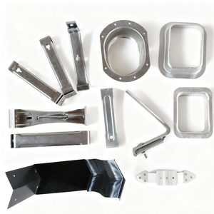 سلسلة تصريف مياه الأمطار من الألومنيوم والفولاذ المقاوم للصدأ من إنتاج الشركة المصنعة، حامل مزراب ومثبتات - Product Image 5