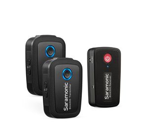 ไมโครโฟนไร้สาย <span class=keywords><strong>Saramonic</strong></span> Blink500 PRO B2 แบบสองช่องสัญญาณสเตอริโอ สำหรับกล้อง DSLR กล้องวิดีโอ สมาร์ทโฟน แท็บเล็ต ไมโครโฟนแบบหนีบปกเสื้อสำหรับบันทึกเสียง - Product Image 1