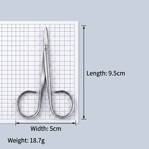 Ring Handle Stainless Steel Cuticle Scissors Straight Blade Nail Grooming Trimmer Precise Cutting Rust Resistant - Product Image 5