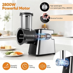 La máquina picadora <span class=keywords><strong>de</strong></span> <span class=keywords><strong>carne</strong></span> <span class=keywords><strong>de</strong></span> doble velocidad, rebanadora, trituradora y ralladora <span class=keywords><strong>de</strong></span> queso se está vendiendo bien. - Product Image 3