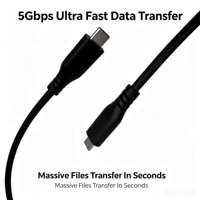 Câble de charge rapide USB 3.0 Type-C vers Type-C, transfert de données haute vitesse 5 Gbps, vente en gros directe d'usine, logo et emballage personnalisés