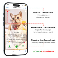 Collier intelligent pour chat avec boucle de sécurité détachable, personnalisable et ajustable, anti-perte, avec étiquette nominative, compatible avec le logiciel de suivi des animaux de compagnie