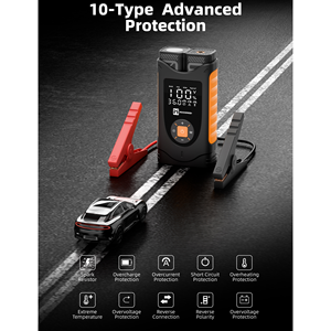 Batería Externa Portátil Multifuncional <span class=keywords><strong>Profesional</strong></span> <span class=keywords><strong>de</strong></span> 12V 10000mAh, <span class=keywords><strong>Arrancador</strong></span> <span class=keywords><strong>de</strong></span> Coches, Compresor <span class=keywords><strong>de</strong></span> Aire, a Prueba <span class=keywords><strong>de</strong></span> Chispas, para Motocicleta - Product Image 3