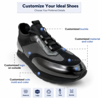 RADOLFA Baskets en cuir élégantes pour hommes, grande taille, chaussures de sport en matériaux mixtes, baskets décontractées légères et tendance pour hommes