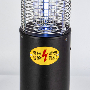 Lampe anti-moustiques d'extérieur, piège à insectes LED pour ferme, ranch, verger, pelouse, en acier inoxydable noir, non toxique, alimenté électriquement - Product Image 5
