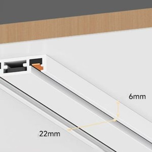 Customized Modern Design Indoor LED Magnetic Track System Ultra-Thin Aluminum Copper Core DC24/48V Cross X <b>Connector</b> Track - Product Image 3