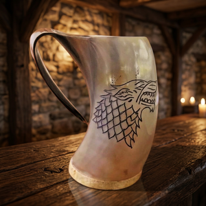 Top Selling Modern Buffalo Horn <b>Beer</b> Mug Natural Handmade Waterproof Customizable Reusable Eco Friendly Folk Art Antique Natural - Product Image 1