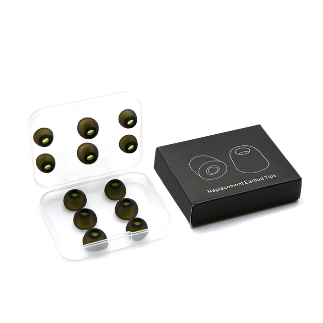 12-Piece Replacement Earbud Tips Memory Foam for Blocking Ambient Noise Small/Medium/Large Sizes Black/Red/Blue/Grey Colors