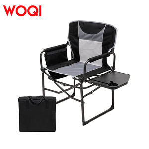مصنع ووكي يصنع كراسي تخييم قابلة للطي محمولة للاستخدام الخارجي في الحدائق والشواطئ مع طاولات جانبية - Product Image 3