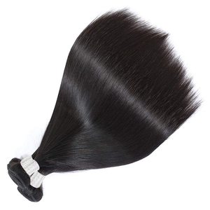 Extensions de cheveux humains lisses comme des baguettes Meche Bresilienne en gros, produits capillaires Ogx, perruques et chapeaux pour femmes - Product Image 2