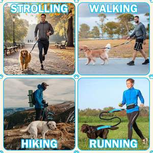 Correa personalizada para perro, correa de nailon sin asa, correa para correr con manos libres, correa reflectante para mascotas para perros - Product Image 3