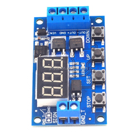 Module de contrôle de temporisation numérique à double MOS LED 12V 24V DC, relais temporisé, déclencheur de cycle, interrupteur de temporisation, carte de circuit, module de contrôle de temporisation DIY