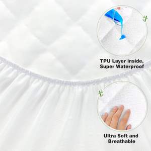 Protector de Colchón Acolchado Impermeable para Cuna, Ligero, Suave, Transpirable y Ultra Cómodo - Product Image 5