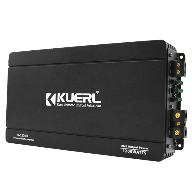 Guangzhou Kuerl Factory Competitive Price High Power Stereo Amplifier Class D 1 Channel Digital Car Amplifier