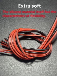Cavo in PVC con Filo di Rame 26-14 AWG a 2 Pin Flessibile per LED Fai-da-te, Connettore Elettronico IP67, Adattatore per Auto Nero Rosso 120/200mm - Product Image 3