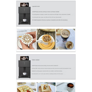 Commercial Hotel <b>Coffee</b> Shop Household Use Portable Programmable French Edibl Printer Brew System Spanish EU Plug Espresso - Product Image 2