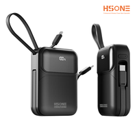 Banco de Energía de 10000 mAh, Cargador Rápido de Pared PD de 35 W, Paquete de Batería Portátil 3 en 1 con Enchufe Plegable para Viajes y Uso en Movimiento
