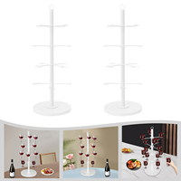 Minghou 4 Niveaux Cocktail Arbre Stand Verre À Vin Présentoir De Mariage Champagne Vin Bouteille Rack Titulaire