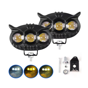 Lumière LED pour hibou de moto Hibou coloré Projecteurs de moto pour phare antibrouillard vélo moto feux modifiés - Product Image 5