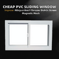 Fenêtres coulissantes horizontales en PVC de petite taille de la marque Superwu, avec moustiquaire en fibre de verre, design moderne, insonorisées, pour l'extérieur et le sous-sol, garantie de 5 ans