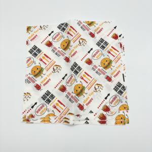 Double Side Wax <b>Greaseproof</b> Custom Logo Food Wrapping <b>Paper</b> for Sandwich Burger Noodle & Restaurant Use - Product Image 5