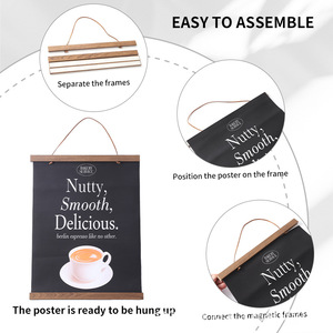 Tự Làm Lắp Ráp Gỗ Từ Gỗ Áp phích Móc Áo Treo Bằng Gỗ Hình Ảnh Hình Ảnh Khung Tường Trang Trí Nội Thất Khung - Product Image 2