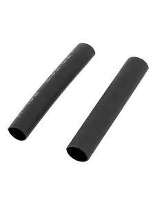 420 adet siyah isı Shrink tüp kol tutkal poliolefin su geçirmez Sleeving boru Wrap boru kiti kablo kollu