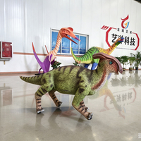 Yüksek Emülasyonlu Metal Dinozor Robotu, İç/Dış Mekan Kullanımı İçin, Alışveriş Merkezleri, Macera Parkları, Kamu Oyun Alanları İçin