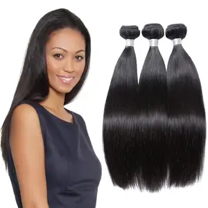 Extensões de cabelo, extensões grossas 26 28 30 32 34 36 polegadas de cabelo brasileiro, virgem, cutícula alinhada, feixes 100%, desenho duplo