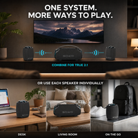 Système audio sans fil True 2.1, caisson de basses X30 et deux enceintes X10, portable, IP66, LE Audio, Auracast