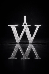 Luxury Personalized Rhodium Plated 18K Solid Gold Moissanite Letter Pendant <b>Iced</b> Out Hip Hop Gift <b>Chain</b> - Product Image 6
