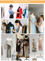 Mannequin féminin en PU beige de haute qualité avec support, forme professionnelle pour couturière, idéal pour la modification de vêtements