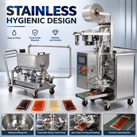 Machine de remplissage de glaçons liquides DEEPACK avec scellage de sacs en film pour essais de recettes de liquide de refroidissement séparées et d'emballages