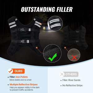 2026 NEW Factory Wholesale Customization Weighted Vest 12Lb Neoprene <b>Strength</b> <b>Training</b> Workout Equipment for Men Women - Product Image 5