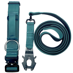 Ensemble de collier et laisse de luxe pour animaux de compagnie, accessoires robustes en acier inoxydable avec anneau en D, pour chiens de berger, labrador et grands chiens - Product Image 5