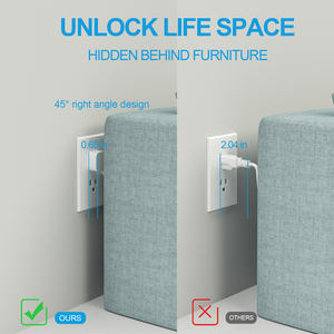 Regleta de Enchufes con Certificación de Seguridad, 6 Tomas de Corriente, Clasificación IP20, Cable de 3 Metros, Puertos USB, 110V-240V, para Uso Doméstico y Comercial - Product Image 5