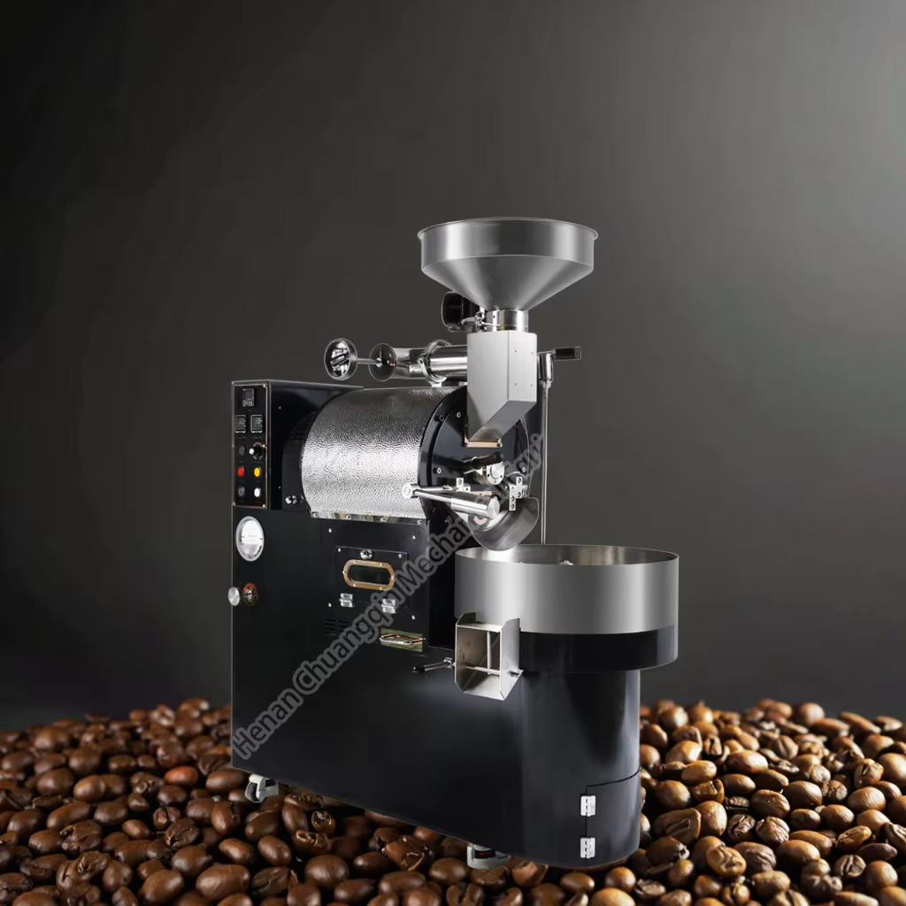 Gas drum coffee roaster automatic gas coffee roaster full
